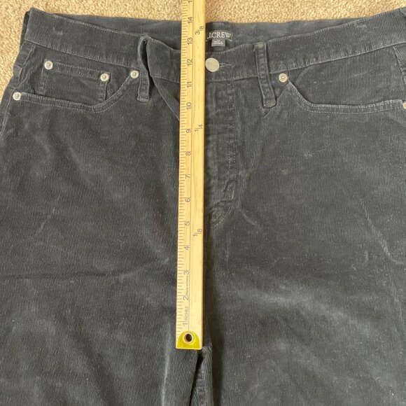 J.Crew Corduroy Pants Womens 32 Black BT922 Wide Leg Grunge 90s Y2K Stretch - Picture 6 of 8